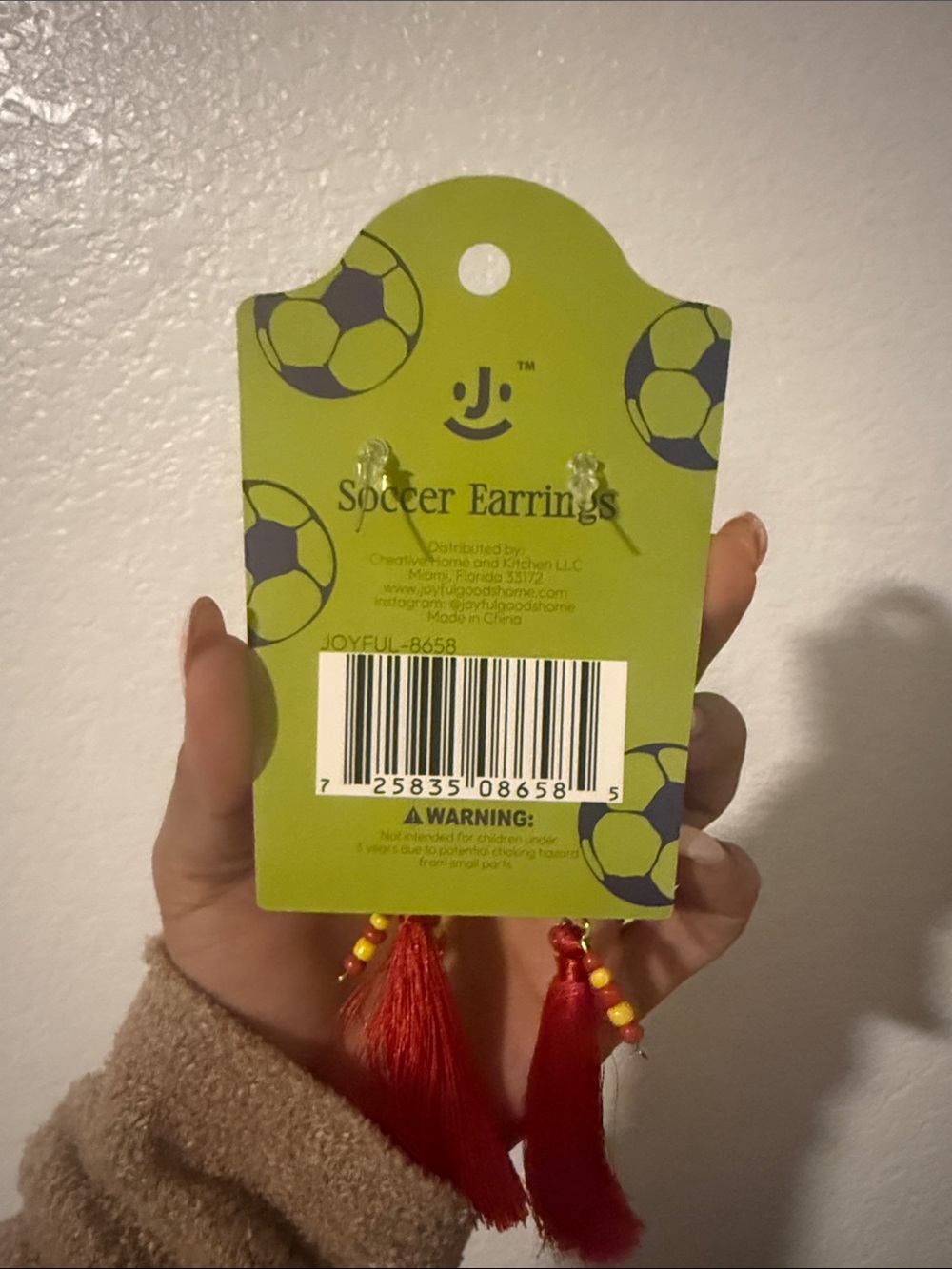 Spain soccer earrings - Picture 3 of 4